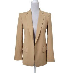 Club Monaco Size 2 Beige Summer Wool Blend Blazer.  FLAWED
